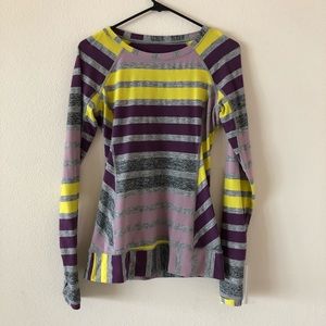 Lululemon size 6 striped long sleeve